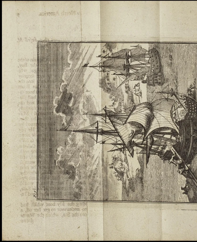 An illustration from A new discovery of a vast country in America, extending above four thousand miles, between New France and New Mexico: with a description of the Great Lakes, cataracts, rivers, plants, and animals, also the manners, customs, and languages of the several native Indians..., 1698, leaf 333