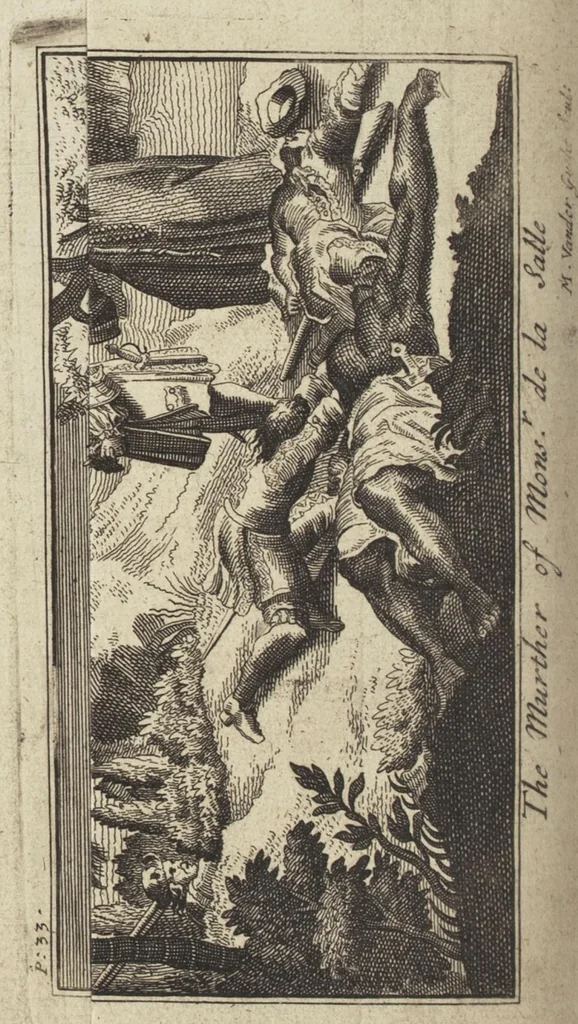 An illustration from A new discovery of a vast country in America, extending above four thousand miles, between New France and New Mexico: with a description of the Great Lakes, cataracts, rivers, plants, and animals, also the manners, customs, and languages of the several native Indians..., 1698, leaf 361