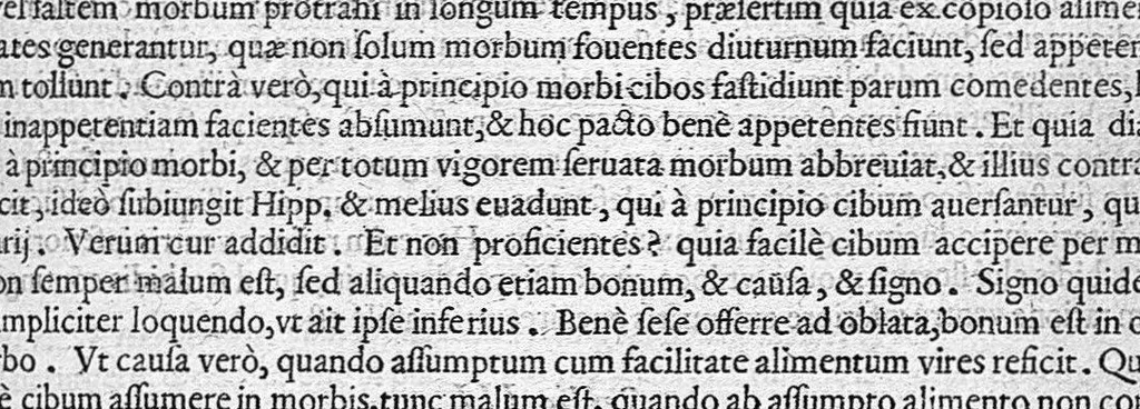 An illustration from Magnus Hippocrates cous Prosperi Martiani medici romani Notationibus explicatus., 1626, leaf 448
