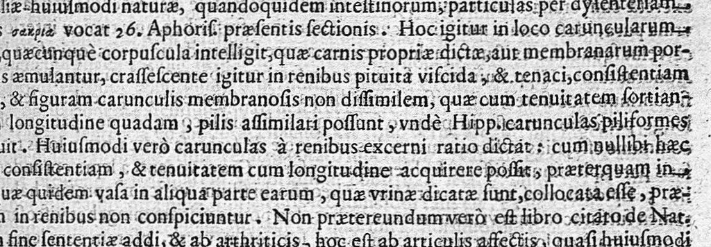 An illustration from Magnus Hippocrates cous Prosperi Martiani medici romani Notationibus explicatus., 1626, leaf 460