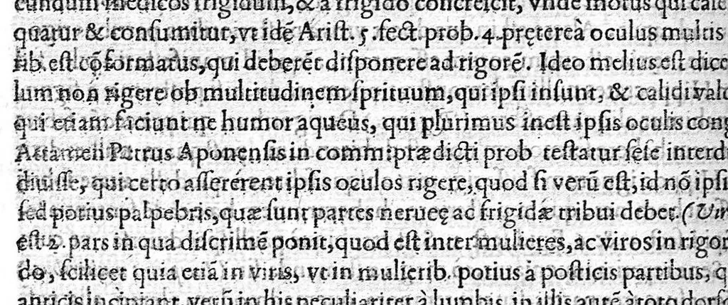 An illustration from Hieronymi Mercurialis,... In omnes Hippocratis Aphorismorum libros praelectiones patavinae... in quibus innumeri pene ipsius Hippocr. obscuriores loci, ac sententiae elucidantur, problemataq permulta obstrusiora facili methodo enodantur : opvs varia doctrina refertum, philosophis, medicis, ac studiosis omnibus vsui, ac iucundum futurum ..., 1619, leaf 592