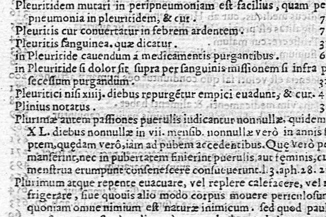 An illustration from Hieronymi Mercurialis,... In omnes Hippocratis Aphorismorum libros praelectiones patavinae... in quibus innumeri pene ipsius Hippocr. obscuriores loci, ac sententiae elucidantur, problemataq permulta obstrusiora facili methodo enodantur : opvs varia doctrina refertum, philosophis, medicis, ac studiosis omnibus vsui, ac iucundum futurum ..., 1619, leaf 857
