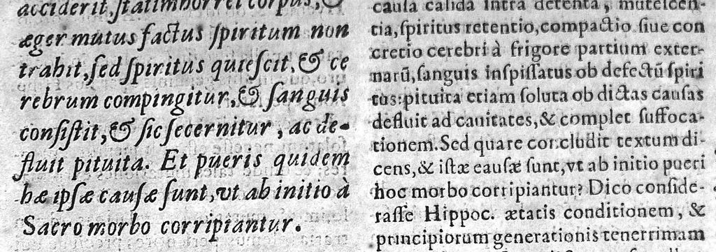 An illustration from Praelectiones Vallisoletanae in librum magni Hipp. Coi De morbo sacro. Auctore D. Antonio Ponze Sancta Cruz, ..., 1631, leaf 108