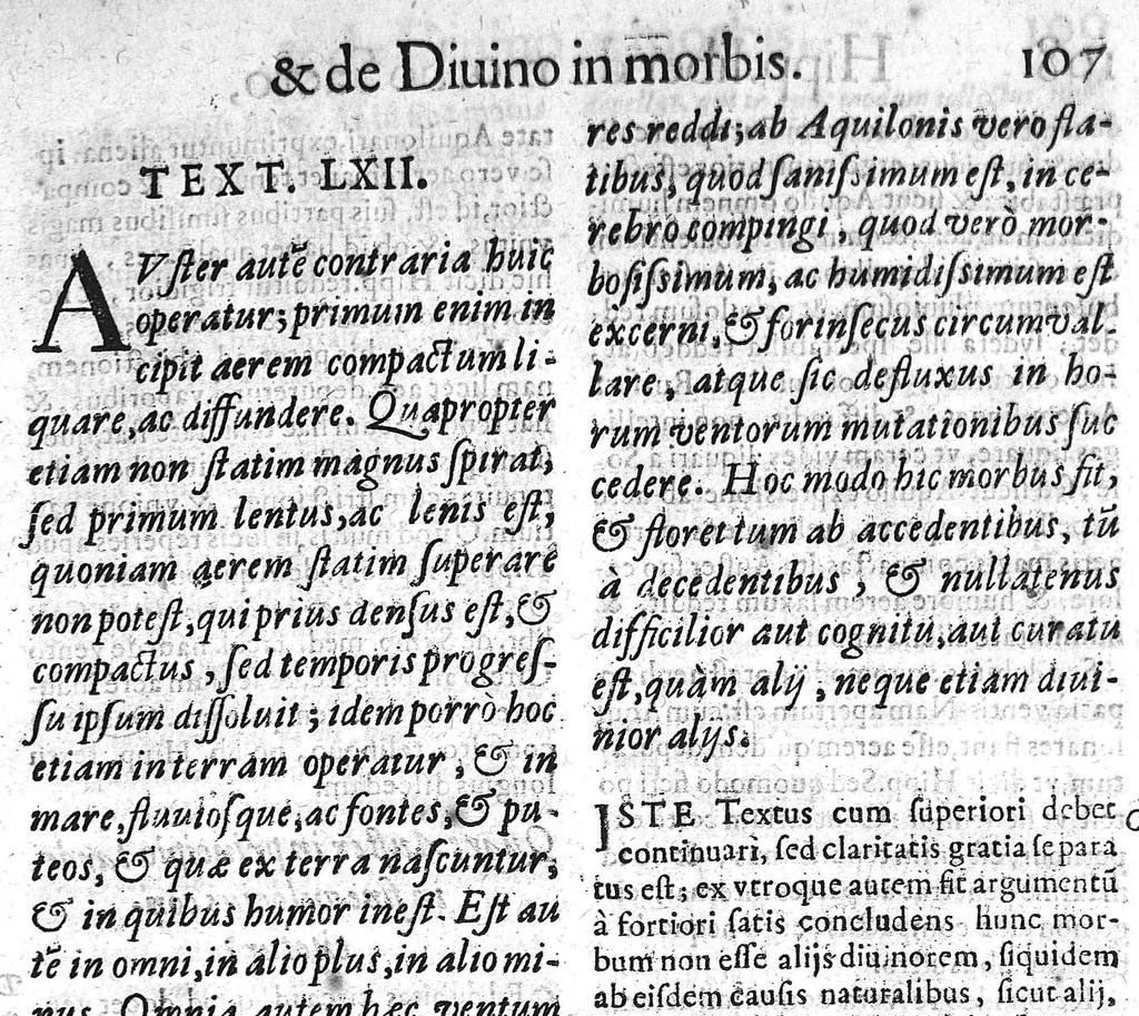 An illustration from Praelectiones Vallisoletanae in librum magni Hipp. Coi De morbo sacro. Auctore D. Antonio Ponze Sancta Cruz, ..., 1631, leaf 122
