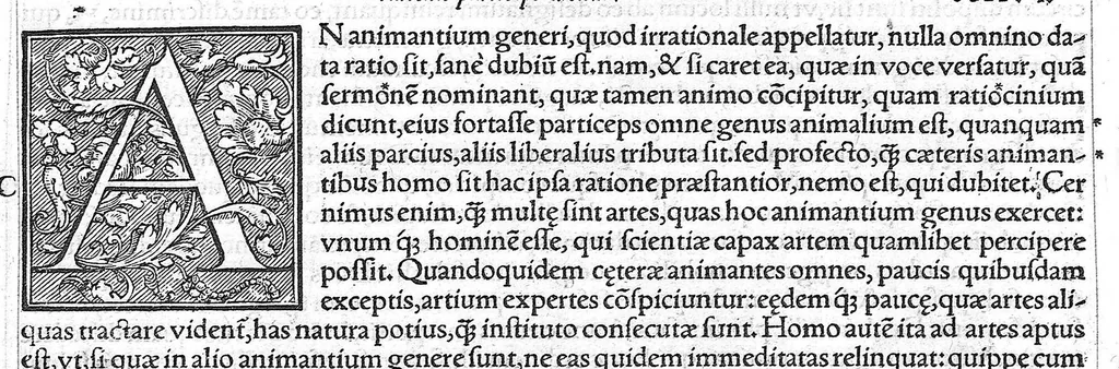 An illustration from Galeni omnia quae extant opera / vol. 1- Isagogici libri, 1565, leaf 2