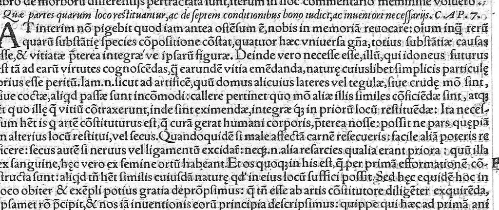 An illustration from Galeni omnia quae extant opera / vol. 1- Isagogici libri, 1565, leaf 73