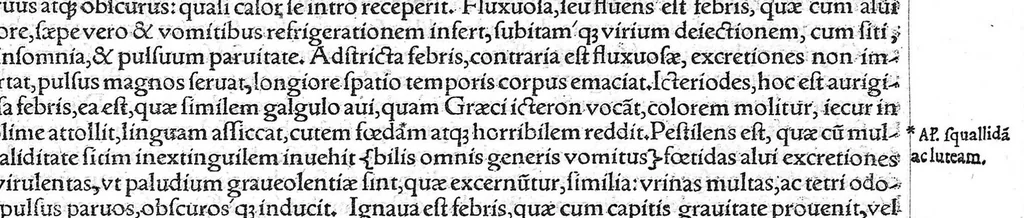 An illustration from Galeni omnia quae extant opera / vol. 1- Isagogici libri, 1565, leaf 90