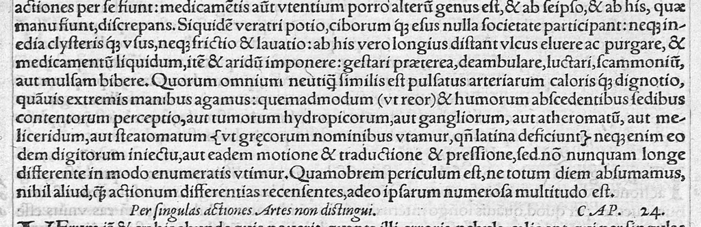 An illustration from Galeni omnia quae extant opera / vol. 3- Secundae classis libri, 1565, leaf 208