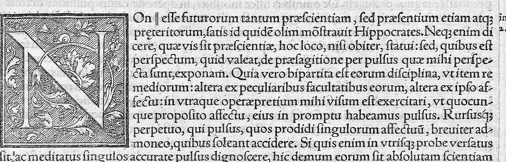An illustration from Galeni omnia quae extant opera / vol. 5- Quartae classis libri, 1565, leaf 206