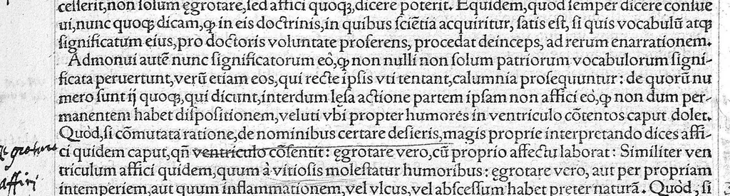 An illustration from Galeni omnia quae extant opera / vol. 5- Quartae classis libri, 1565, leaf 8