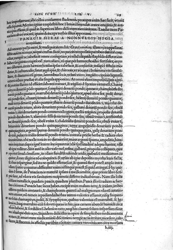 An illustration from C. Galeni De compositione medicamentorum kata gene, libri septem, Ioanne Guinterio interprete, 1530, leaf 146