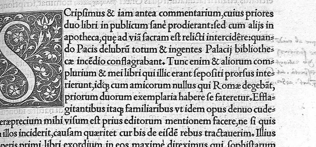 An illustration from C. Galeni De compositione medicamentorum kata gene, libri septem, Ioanne Guinterio interprete, 1530, leaf 28