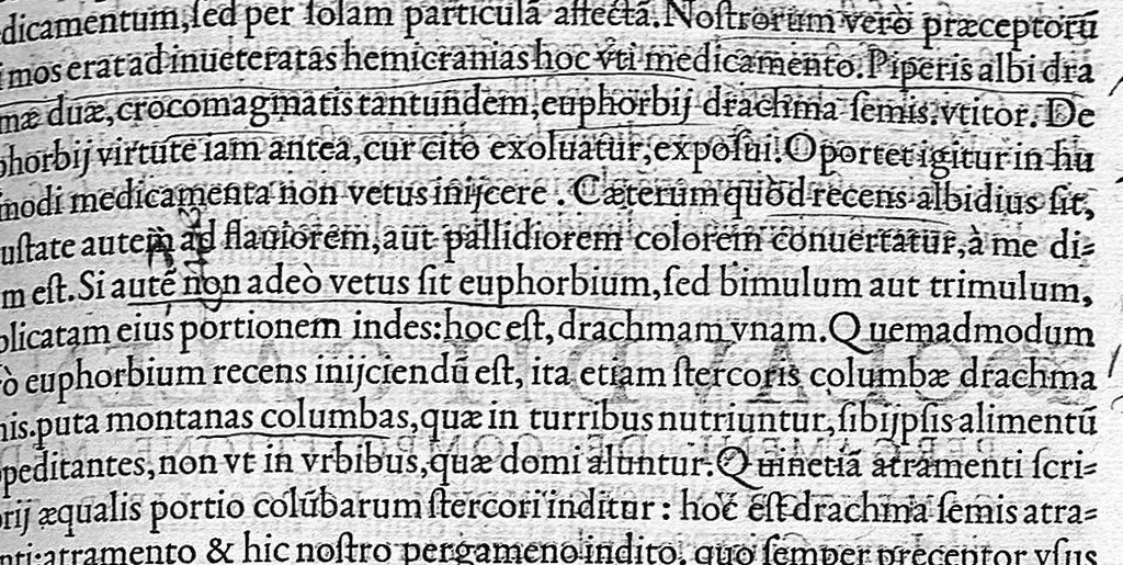 An illustration from Claudii Galeni Pergameni De compositione medicamentorum secundum locos, : seu quae unicuique corporis parti conueniunt, libri decem, 1535, leaf 86