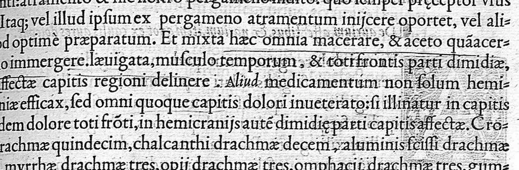 An illustration from Claudii Galeni Pergameni De compositione medicamentorum secundum locos, : seu quae unicuique corporis parti conueniunt, libri decem, 1535, leaf 86