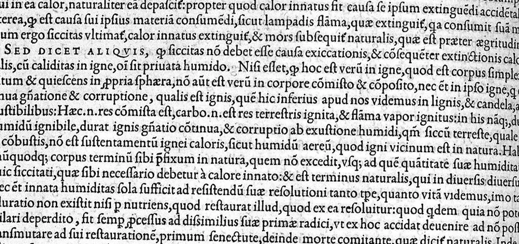 An illustration from Plus quam commentum in Parvam Galeni artem Turisani Florentini medici praestantissimi, cum duplici textus interpretatione, antiqua scilicet et Leoniceni, et ejusdem [Turisani] libello de Hypostasi, opus... quod olim quidem Jul. Martianus Rota,... pluribus auxit et emendavit ; nunc vero... recognitum... additis quibusdam ad eandem rem pertinentibus, denuo imprimendum curavimus. Ea autem sunt : Hali qui eandem Galeni Artem primus exposuit ; Joannitii ad eandem introductio ; Gentilis qui primum ejusdem Artis librum... declaravit ; Nicolai Leoniceni Quaestio de tribus doctrinis..., 1557, leaf 215