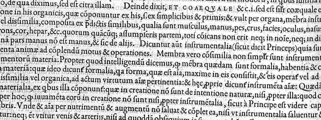 An illustration from Plus quam commentum in Parvam Galeni artem Turisani Florentini medici praestantissimi, cum duplici textus interpretatione, antiqua scilicet et Leoniceni, et ejusdem [Turisani] libello de Hypostasi, opus... quod olim quidem Jul. Martianus Rota,... pluribus auxit et emendavit ; nunc vero... recognitum... additis quibusdam ad eandem rem pertinentibus, denuo imprimendum curavimus. Ea autem sunt : Hali qui eandem Galeni Artem primus exposuit ; Joannitii ad eandem introductio ; Gentilis qui primum ejusdem Artis librum... declaravit ; Nicolai Leoniceni Quaestio de tribus doctrinis..., 1557, leaf 43
