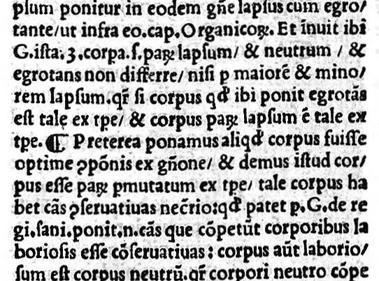 An illustration from Thaddei Florentini,... In C. Gal. Micratechnen commentarii secunde editionis emaculati et ab oblivionis injuria nuperrime vindicati, studio Thome Dionysii Polii,... quin etiam Gal. textus suo loco adjecti..., 1522, leaf 336