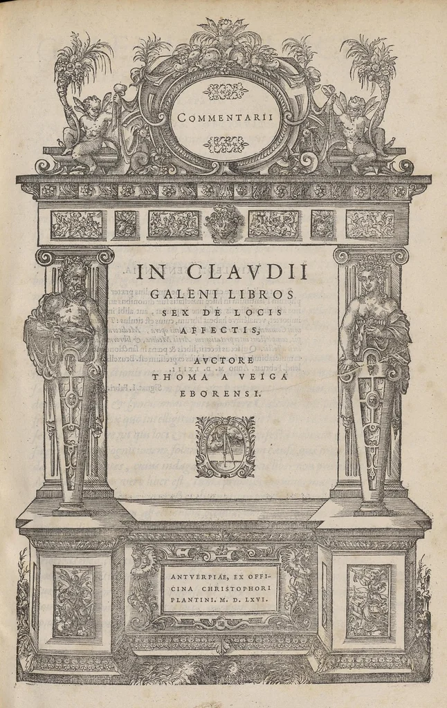 An illustration from Tomus primus commentariorum in Claudii Galeni opera, medicorum principis. Complectens interpretationem Artis medicæ, & librorum sex De locis affectis., 1564, leaf 304