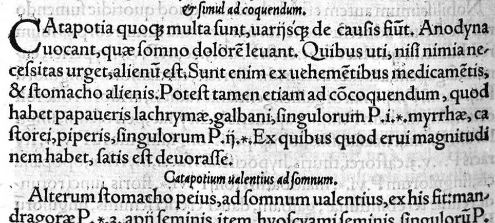 An illustration from Aurelii Cornelii Celsi, De arte medica libri octo, multis in locis iam emendatiores longe, quam unquam antea, editi. Gulielmi Pantini Tiletani... amplissimi atque eruditissimi in duos quidem priores libros commentarii, & in reliquos annotationes breviores, 1552, leaf 437
