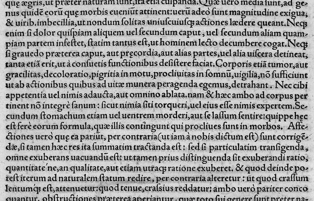 An illustration from In Galeni librum "de Constitutione artis medicae", tabulae et commentarii: per Theodorum Zvinggerum,... Ex quibus rationem inveniendi & constituendi artem quamlibet, juxta resolutivi ordinis leges, (cujus natura, ars & usus multis jam seculis latuit) studiosus Lector facili negotio depromet. Accessit rerum et verborum... memorabilium index, 1561, leaf 27