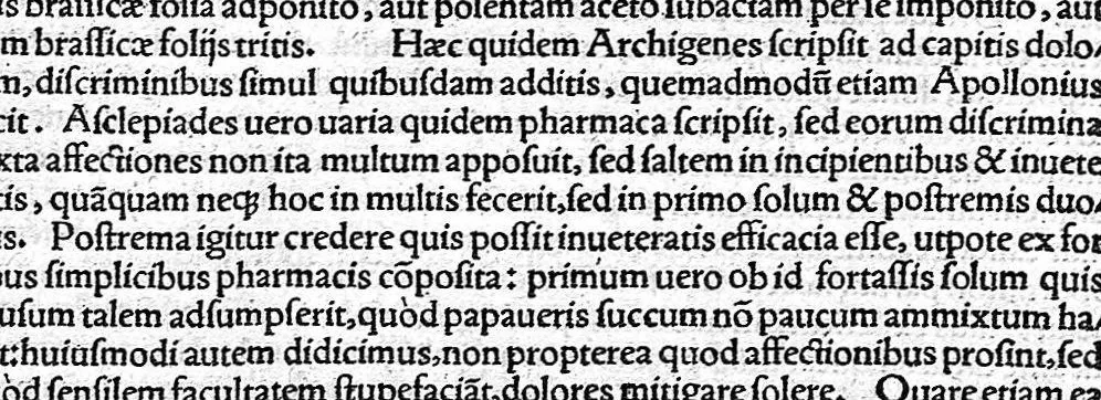 An illustration from Opus medicum practicum varium... Claudii Galeni,... de Compositione pharmacorum localium, sive secundum locos, libri decem... conversi a Jano Cornario,... Jani Cornarii,... commentariorum medicorum in eosdem Galeni libros conscriptorum libri decem..., 1537, leaf 81