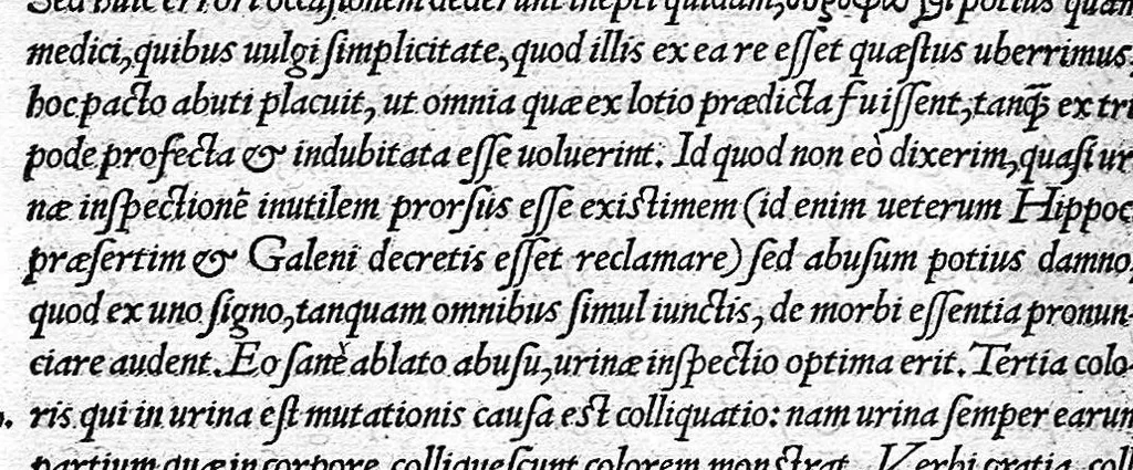 An illustration from Hippocratis medicorum omnium principis epidemian liber sextus, a Leonardo Fuchsio medico latinitate donatus..., 1537, leaf 249