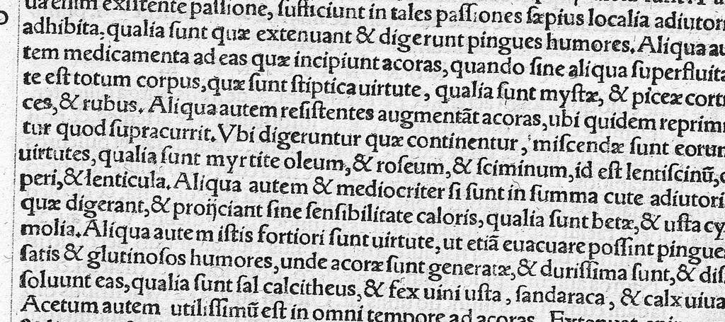 An illustration from Caelii Aureliani siccensis tardarum passionum libri V / Oribasii euporiston libri III, medicinae compendium liber I, curationum liber I, trochiscorum confect liber I, 1529, leaf 227