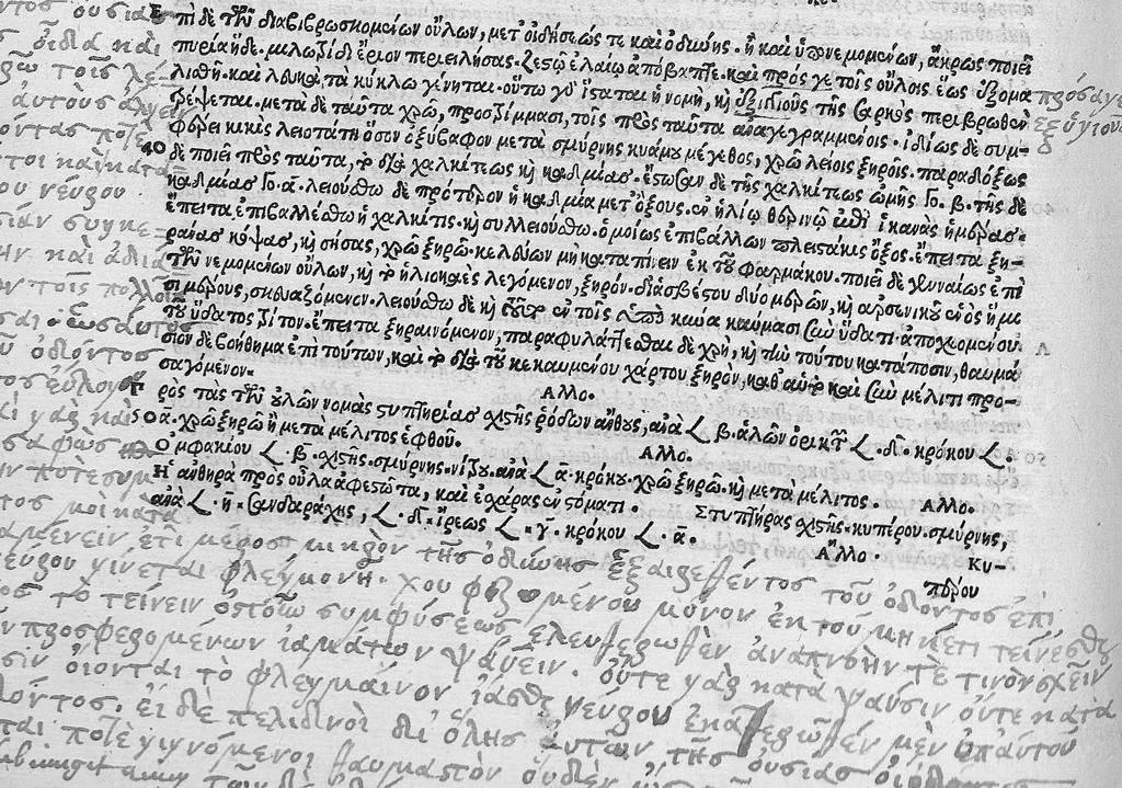 An illustration from Aeti Amideni librorum medicinalium tomus primus, primi scilicet libri octo nunc primum in lucem editi, 1534, leaf 317