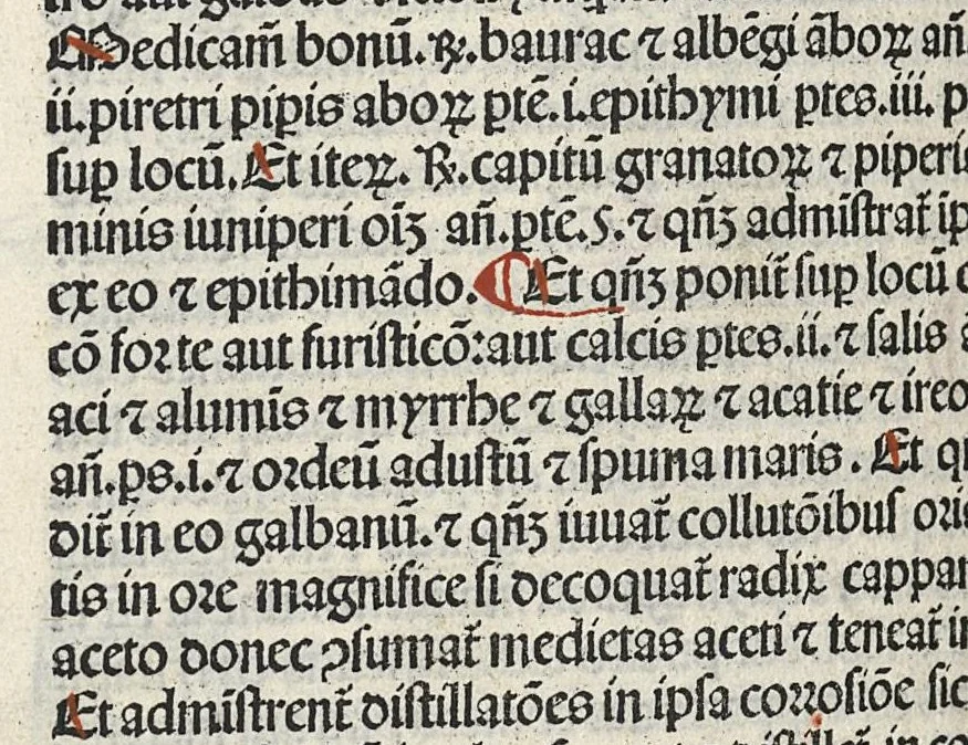 An illustration from Liber canonis primus [-quintus] quem princeps aboali abincenni de medicine edidit : translatum a magistro Gerardo cremonensi in Toledo ab arabico in latinum, leaf 367