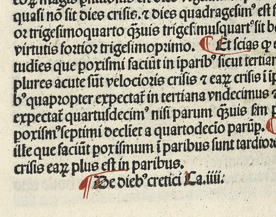 An illustration from Liber canonis primus [-quintus] quem princeps aboali abincenni de medicine edidit : translatum a magistro Gerardo cremonensi in Toledo ab arabico in latinum, leaf 675