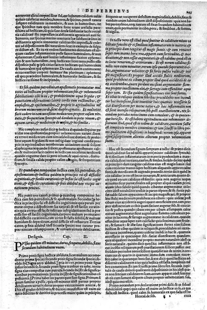 An illustration from Joannis Herculani in Avicennae quarti canonis fen in qua de febribus agitur, ... explicatio..., 1560, leaf 250