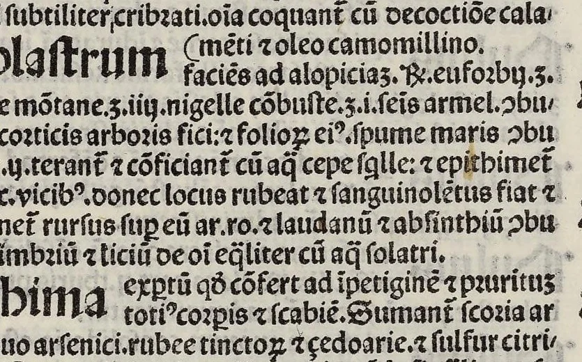 An illustration from Comm. Avicenne Canon IV 3-5, leaf 302