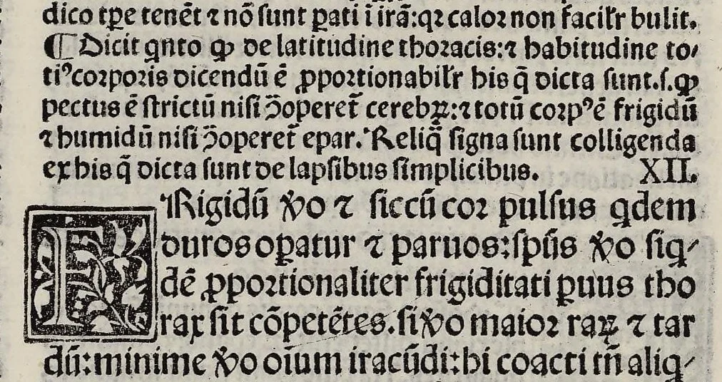 An illustration from Expositio Ugonis Senensis super libros Tegni Galieni, leaf 73
