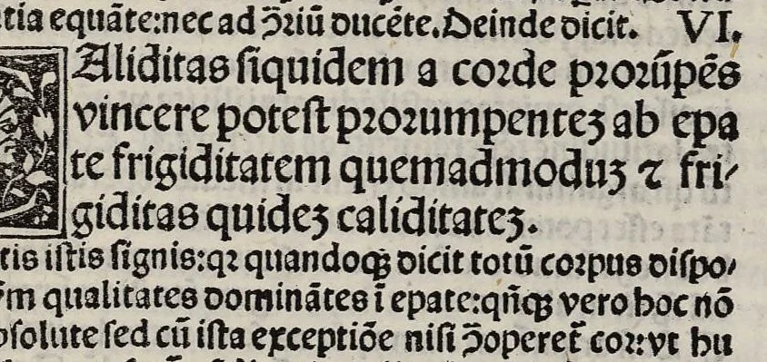 An illustration from Expositio Ugonis Senensis super libros Tegni Galieni, leaf 77