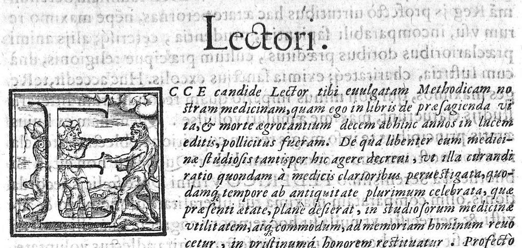 An illustration from De medicina methodica libri tredicim, 1611, leaf 8