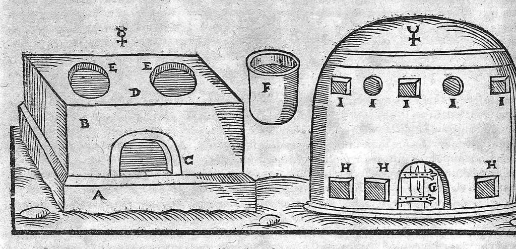 An illustration from Alchymiae, 1606, leaf 387