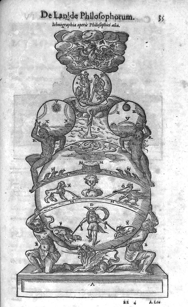 An illustration from Alchymiae, 1606, leaf 694