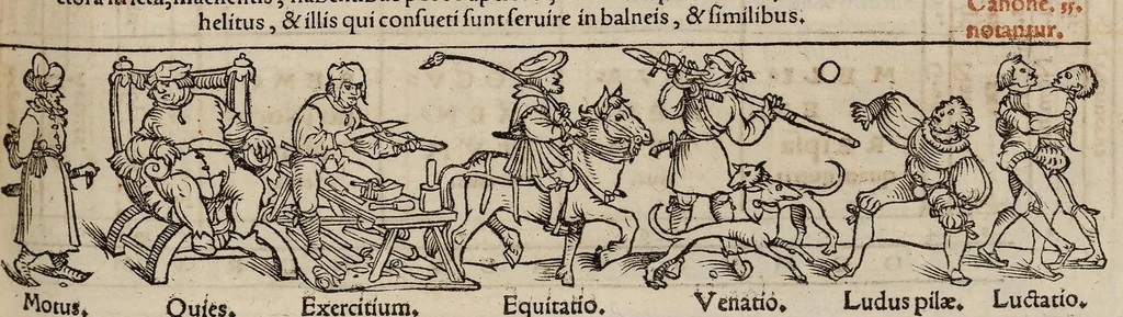An illustration from Tacuini sanitatis, 1531, leaf 106