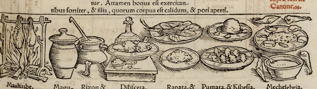 An illustration from Tacuini sanitatis, 1531, leaf 82