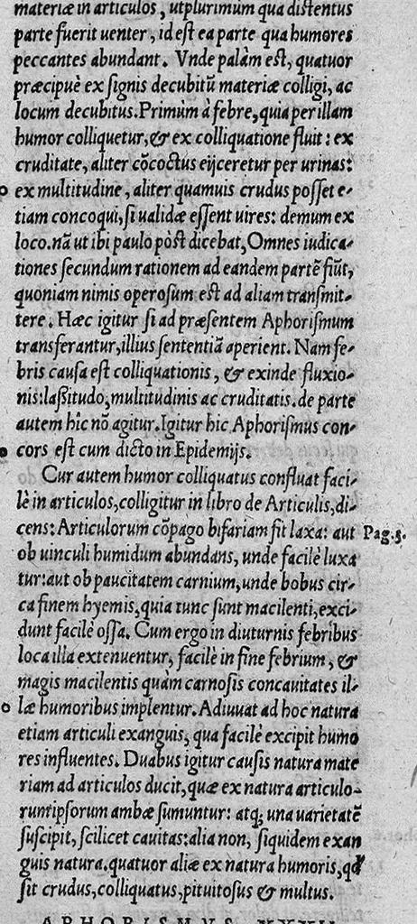 An illustration from Hieronymi Cardani ... in Septem Aphorismorum Hippocratis particulas Commentaria...eiusdem, De Venenorum differentiis, viribus, et adversus ea remediorum praesidiis : ac praesertim de Pestis generibus omnibus, praeservatione et cura, Libri III. Item, de Providentia temporum liber, 1564, leaf 198