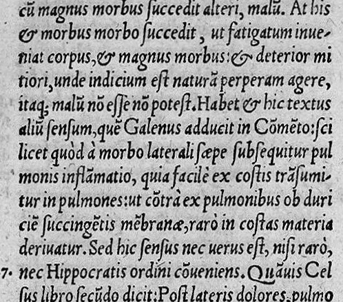 An illustration from Hieronymi Cardani ... in Septem Aphorismorum Hippocratis particulas Commentaria...eiusdem, De Venenorum differentiis, viribus, et adversus ea remediorum praesidiis : ac praesertim de Pestis generibus omnibus, praeservatione et cura, Libri III. Item, de Providentia temporum liber, 1564, leaf 386