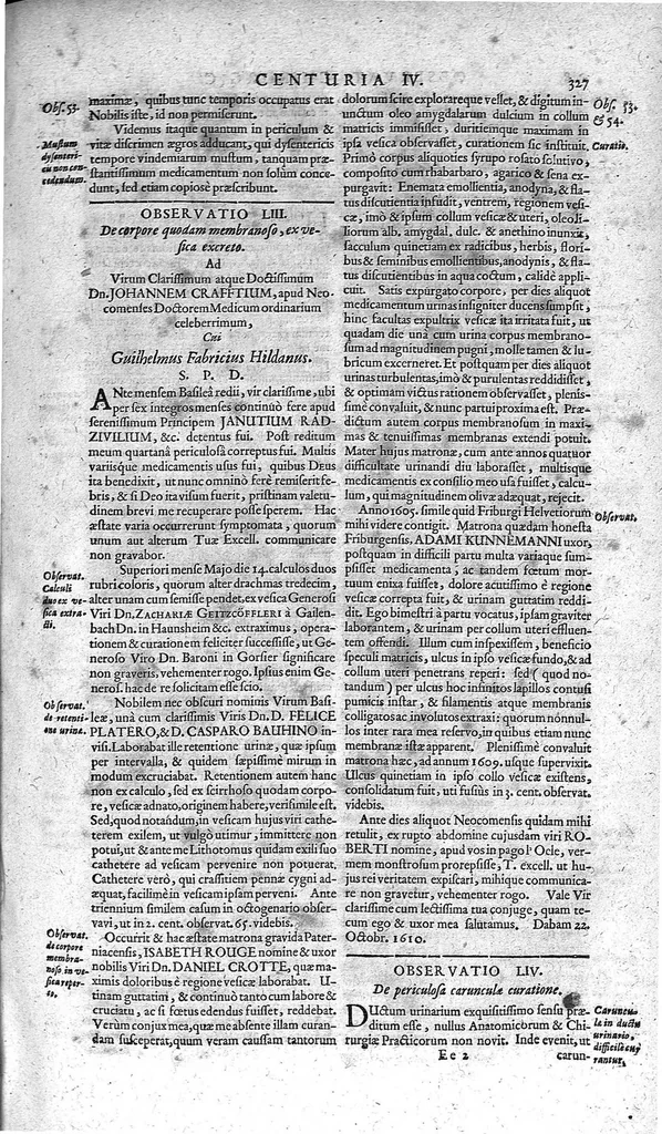 An illustration from Opera observationum et curationum medico-chirurgicarum, quae exstant omnia, 1682, leaf 333