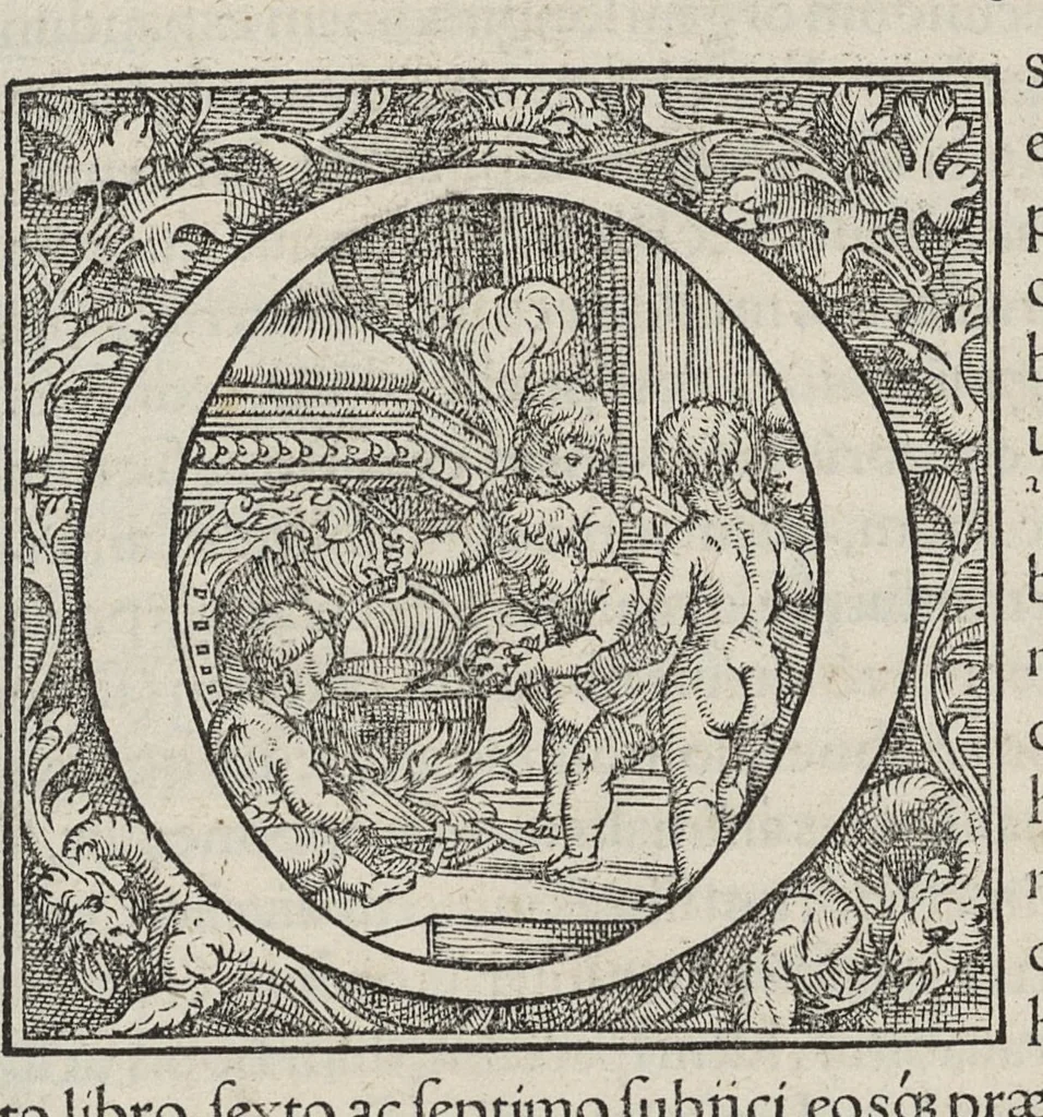 An illustration from Andreae Vesalii,... de Humani corporis fabrica libri septem..., 1543, leaf 378