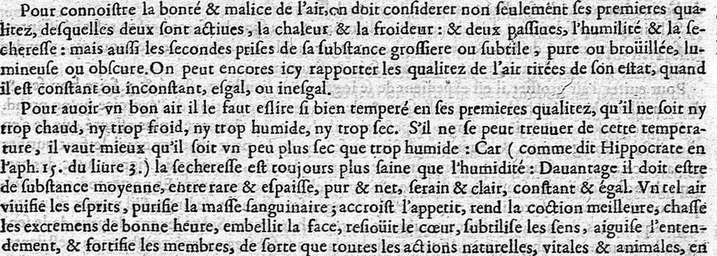 An illustration from Les Oeuvres de N. Abraham de La Framboisière... où sont méthodiquement descrites l'histoire du monde, la médecine, la chirurgie et la pharmacie, pour la conservation de la santé, et la guérison des maladies internes et externes ..., 1669, leaf 85