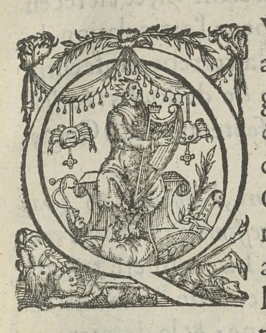 An illustration from Toutes les Oeuvres...trad. par Théophile Gelée, 1613, leaf 94