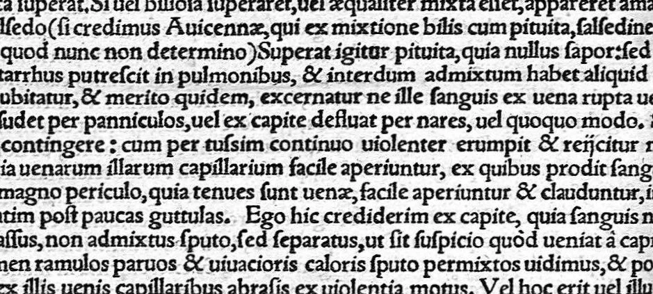 An illustration from Ioannis Baptistae Montani veronensis. Medici et publici in Academia patavina olim professoris. De febribus consilia omnia, 1559, leaf 46