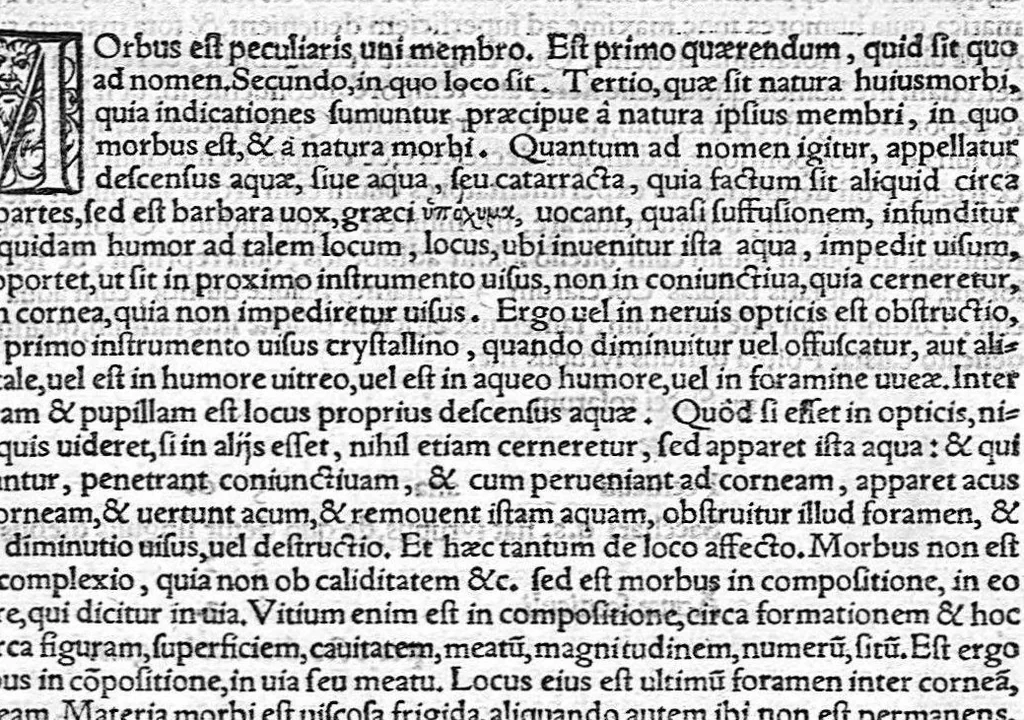 An illustration from Ioannis Baptistae Montani Veronensis, Medici et publici in Academia patavina olim professoris. Chirurgica consilia, 1559, leaf 9