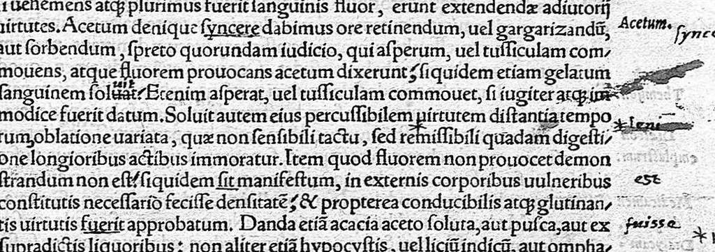 An illustration from Caelii Aureliani siccensis tardarum passionum libri V / Oribasii euporiston libri III, medicinae compendium liber I, curationum liber I, trochiscorum confect liber I, 1529, leaf 334