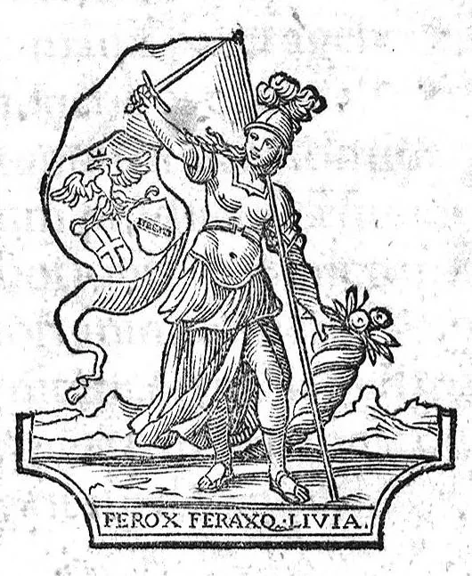 An illustration from Hieronymi Mercurali ... In secundum lib[rum] Epid[emiorum] Hipp[ocratis] praelectiones Bononienses, 1626, leaf 0