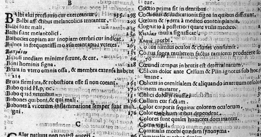 An illustration from Hieronymi Mercurali ... In secundum lib[rum] Epid[emiorum] Hipp[ocratis] praelectiones Bononienses, 1626, leaf 321